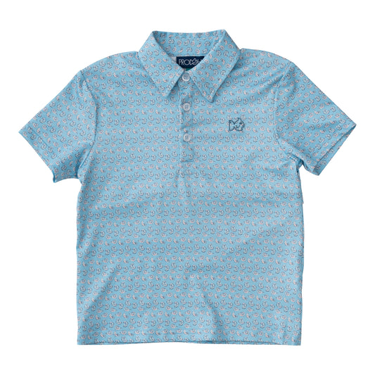 Performance Polo -Oyster Print