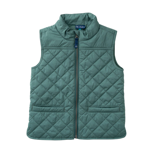 Quilted Vest - Smoke Pine