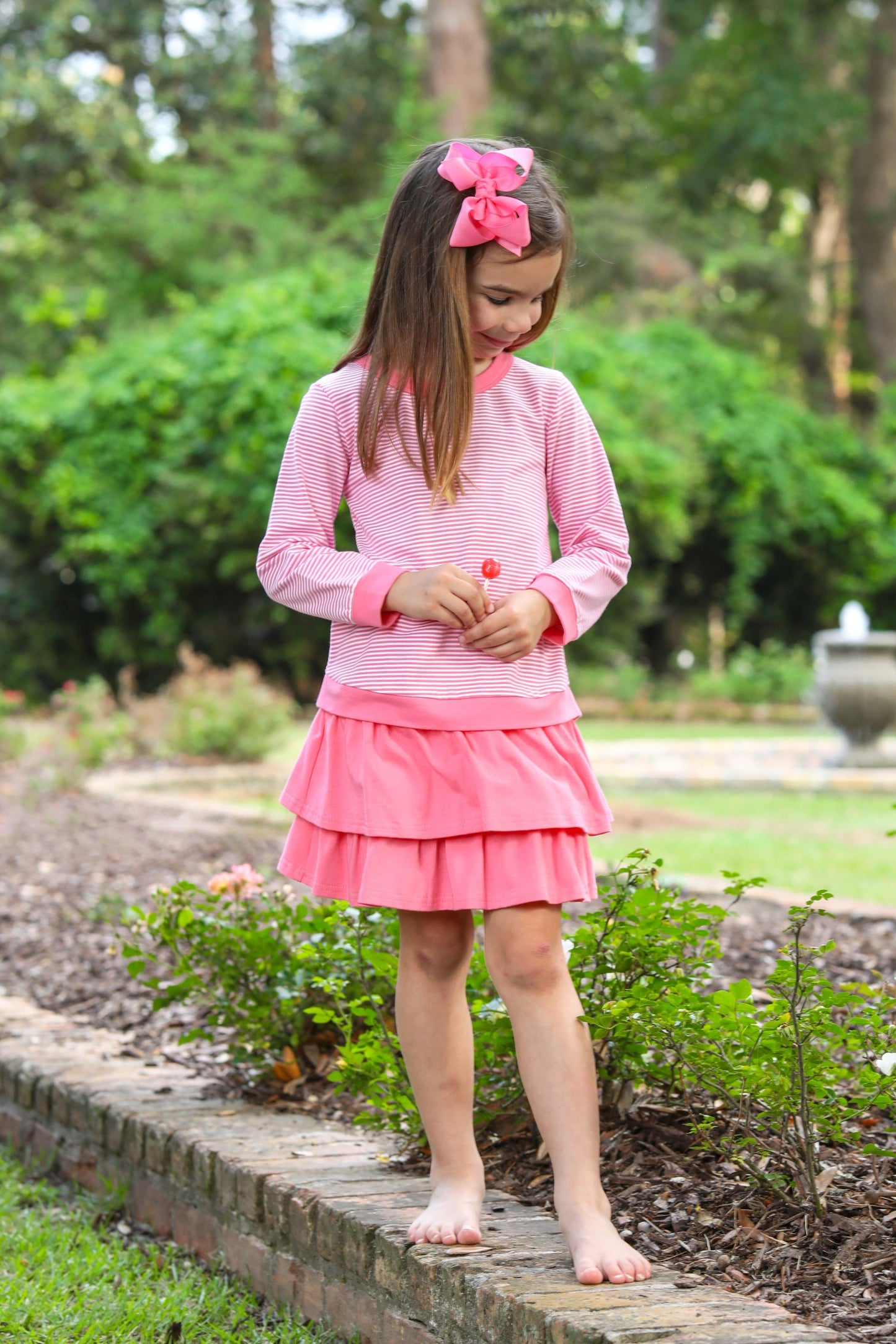 Reagan Top - Pink Stripe
