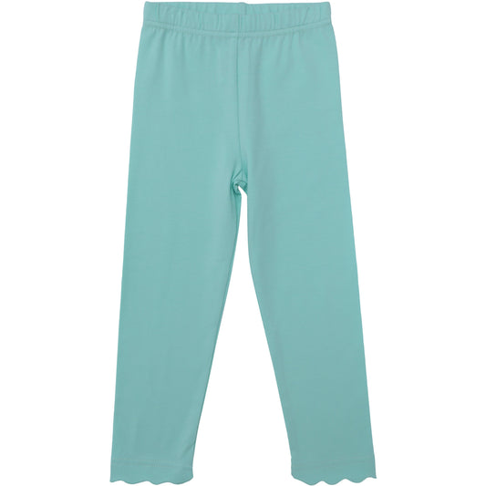 Scallop Leggings - Mint