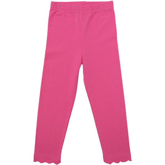 Scallop Leggings - Pink