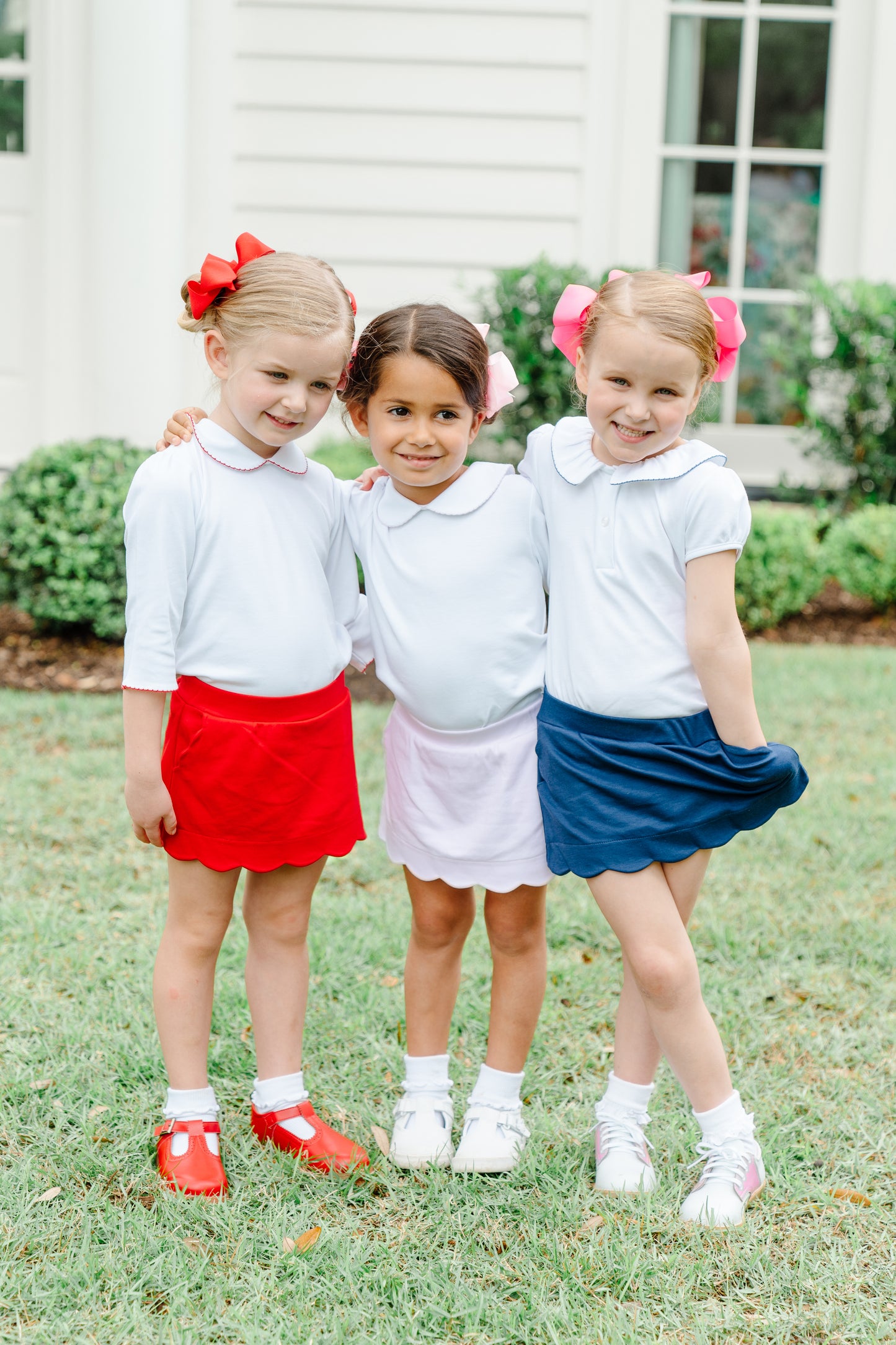 Scallop Skort - Navy