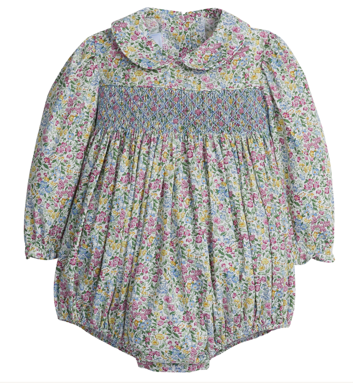 Smocked Charlotte Bubble- Green Gables