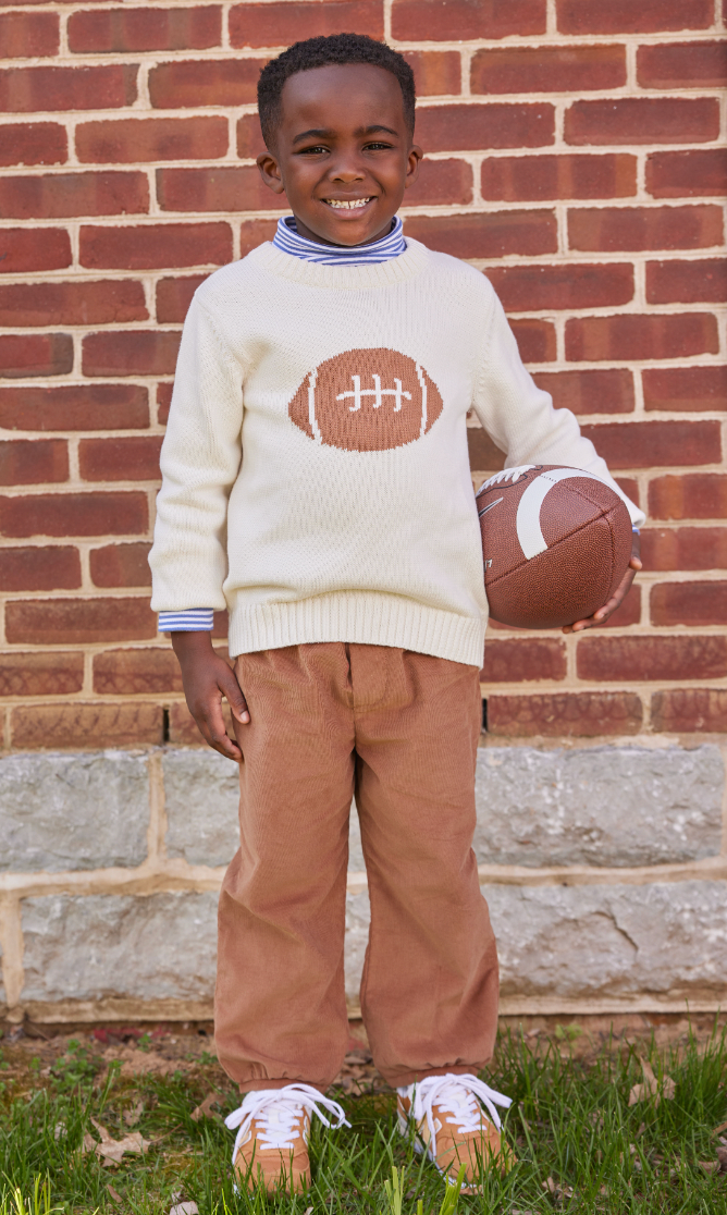 Banded Pull on Pant- Cinammont