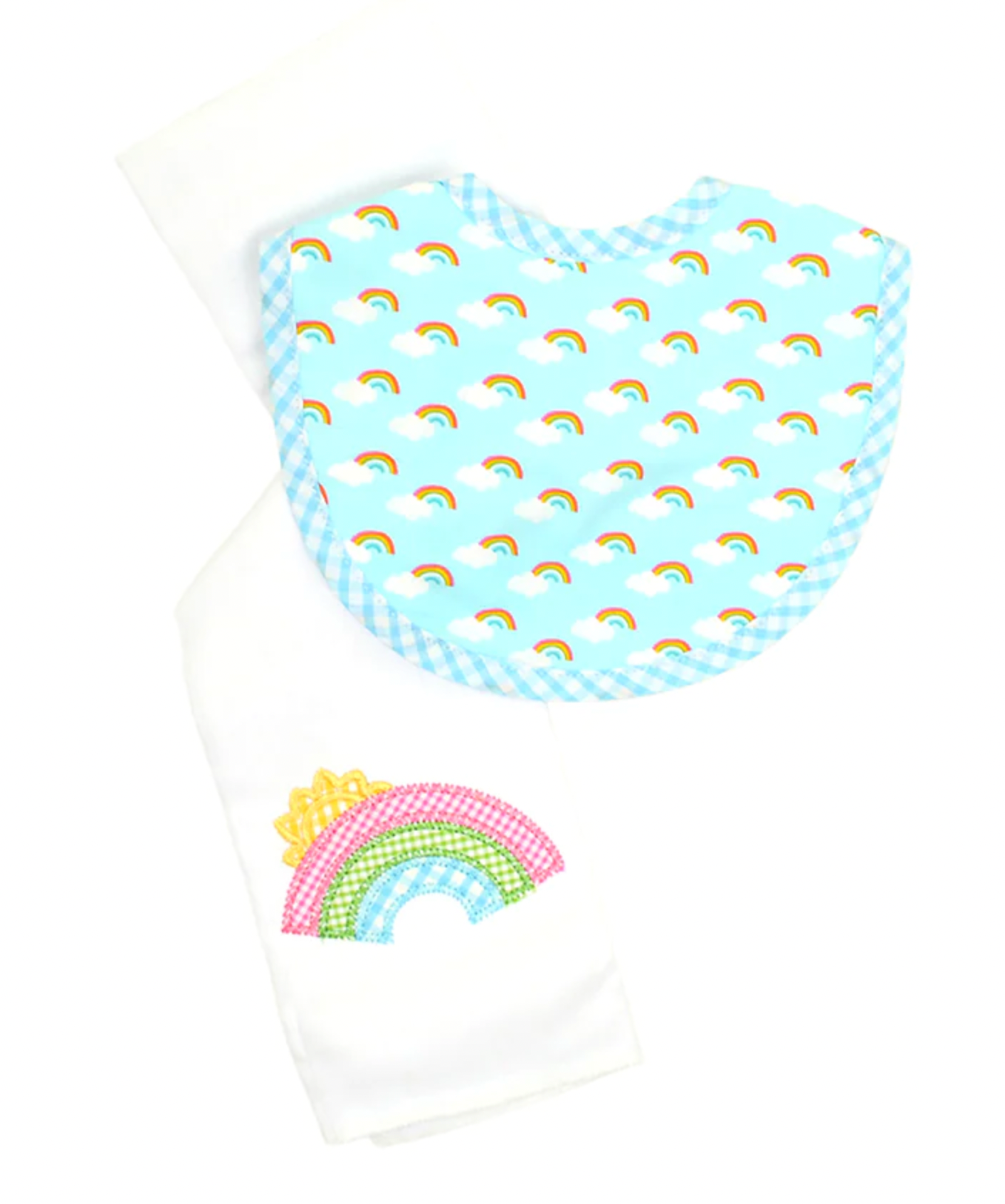 Rainbow Bib/Burp Box Set
