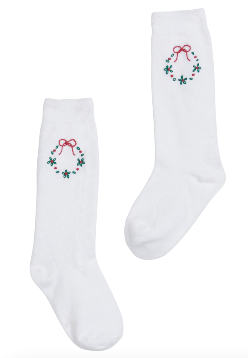 Knee High Socks- Wreath