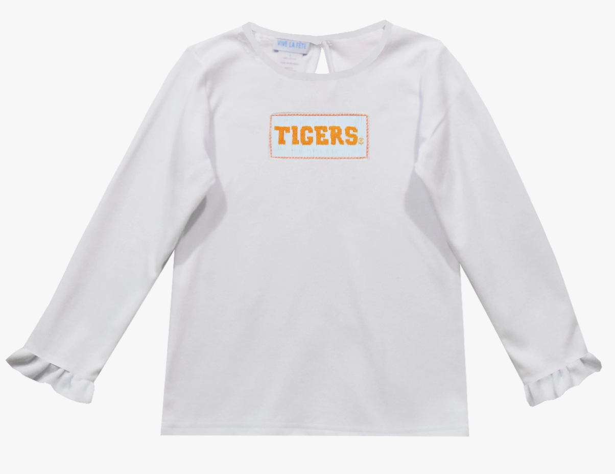 LONG SLEEVE TIGER T-SHIRT WHITE