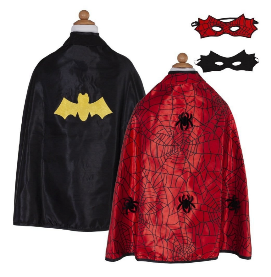 Spider Bat Reversible Cape and Mask