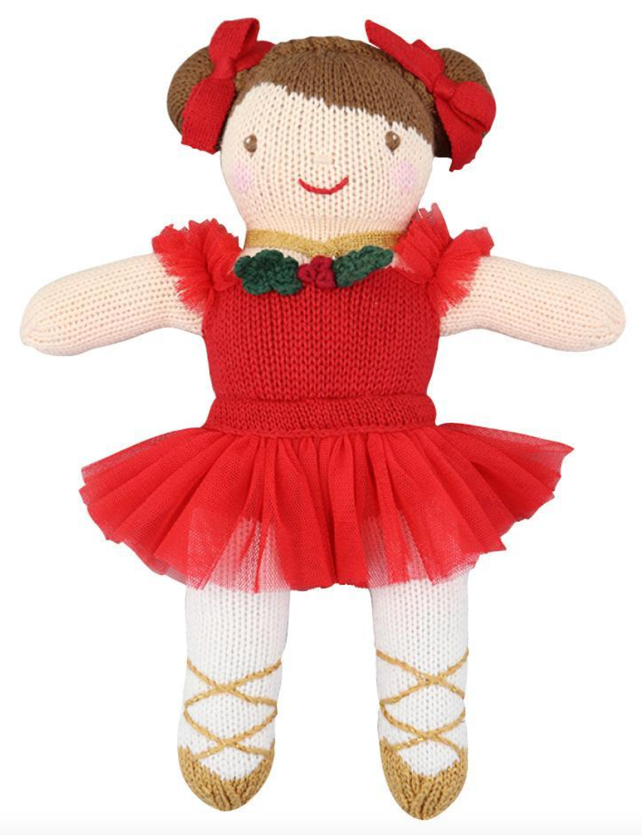 Holly the Holiday Ballerina Knit Doll