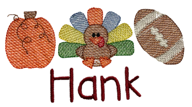 Turkey Boy Trio Monogram