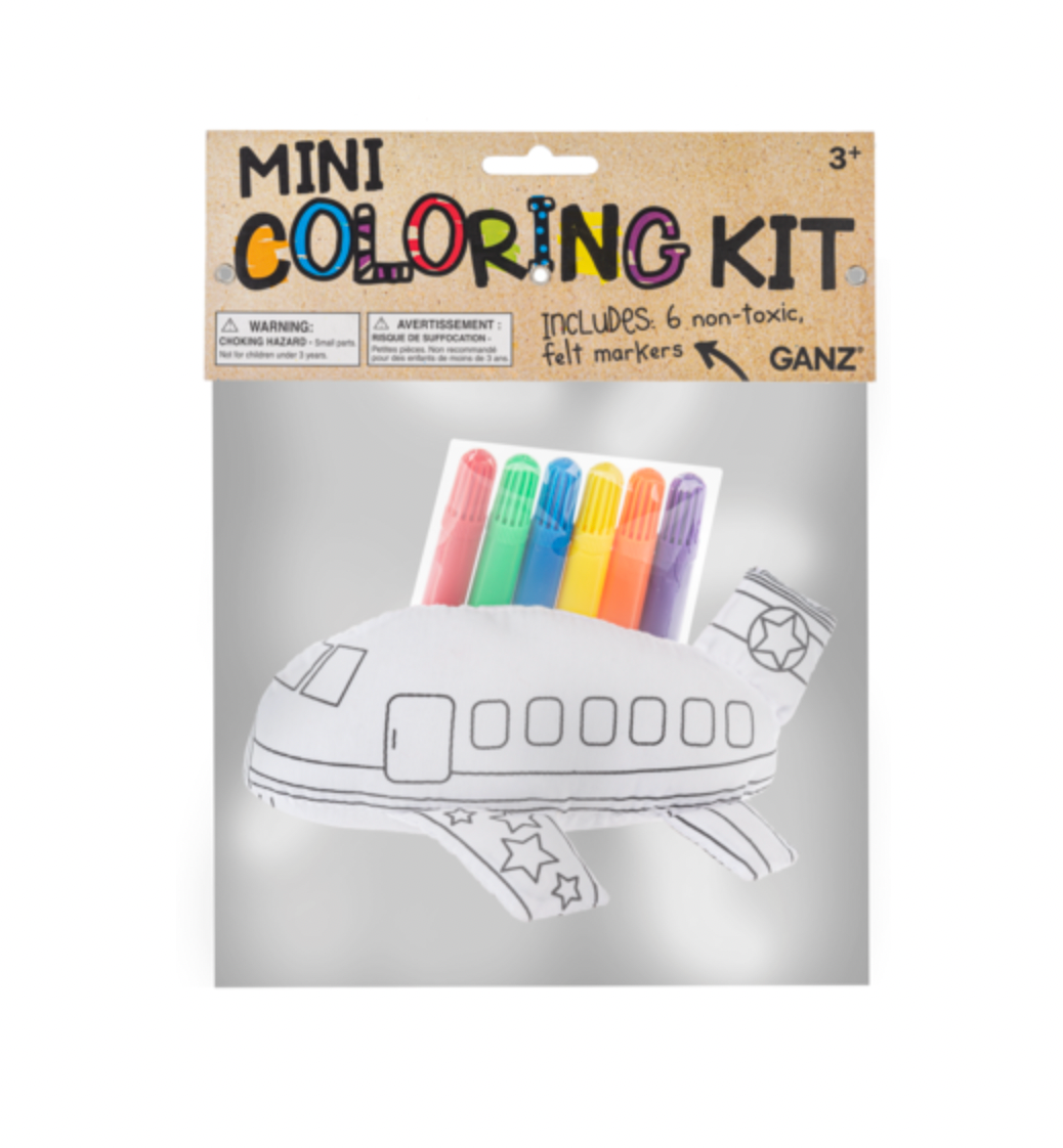 Coloring Kit - Airplane (7 pc. set)