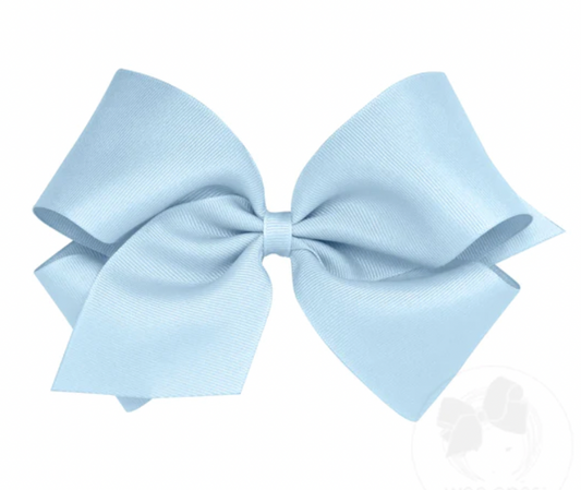 Solid Grosgrain Basic Bow - Millennium Blue