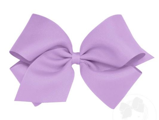 Solid Grosgrain Basic Bow - Light Purple