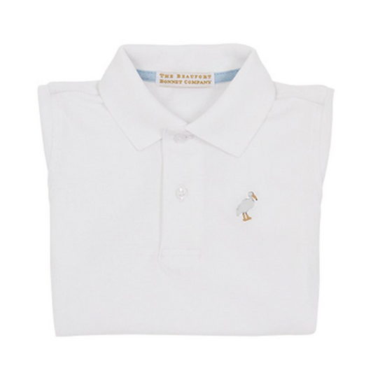 Prim & Proper Polo- Worth Avenue White