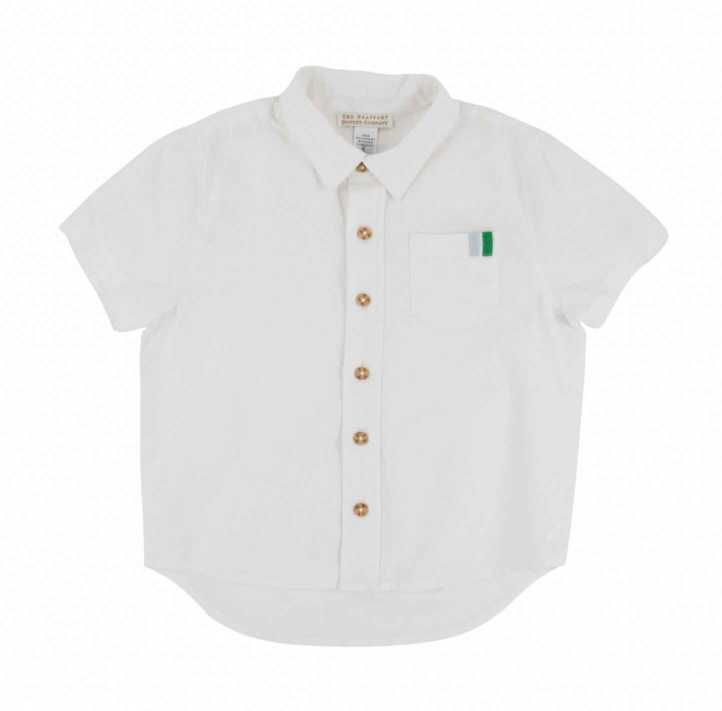 Short Sleeve Deans List Shirt - Worth Avenue White