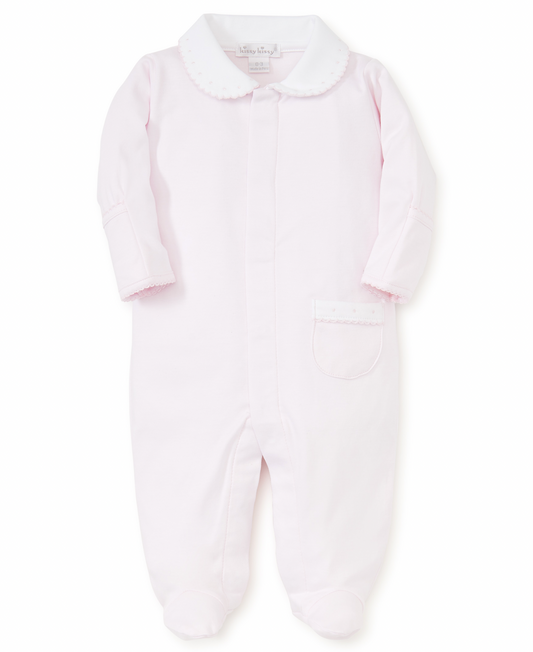 Pink Footie with Collar