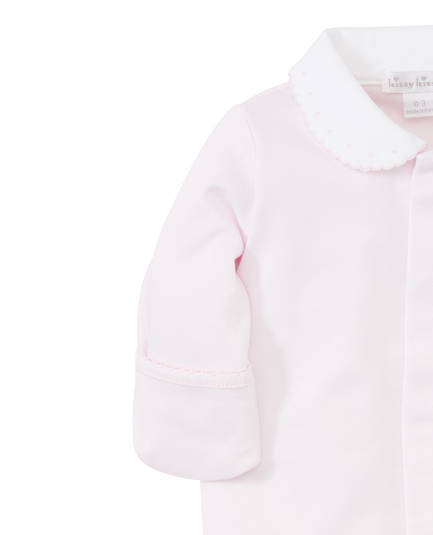Pink Footie with Collar