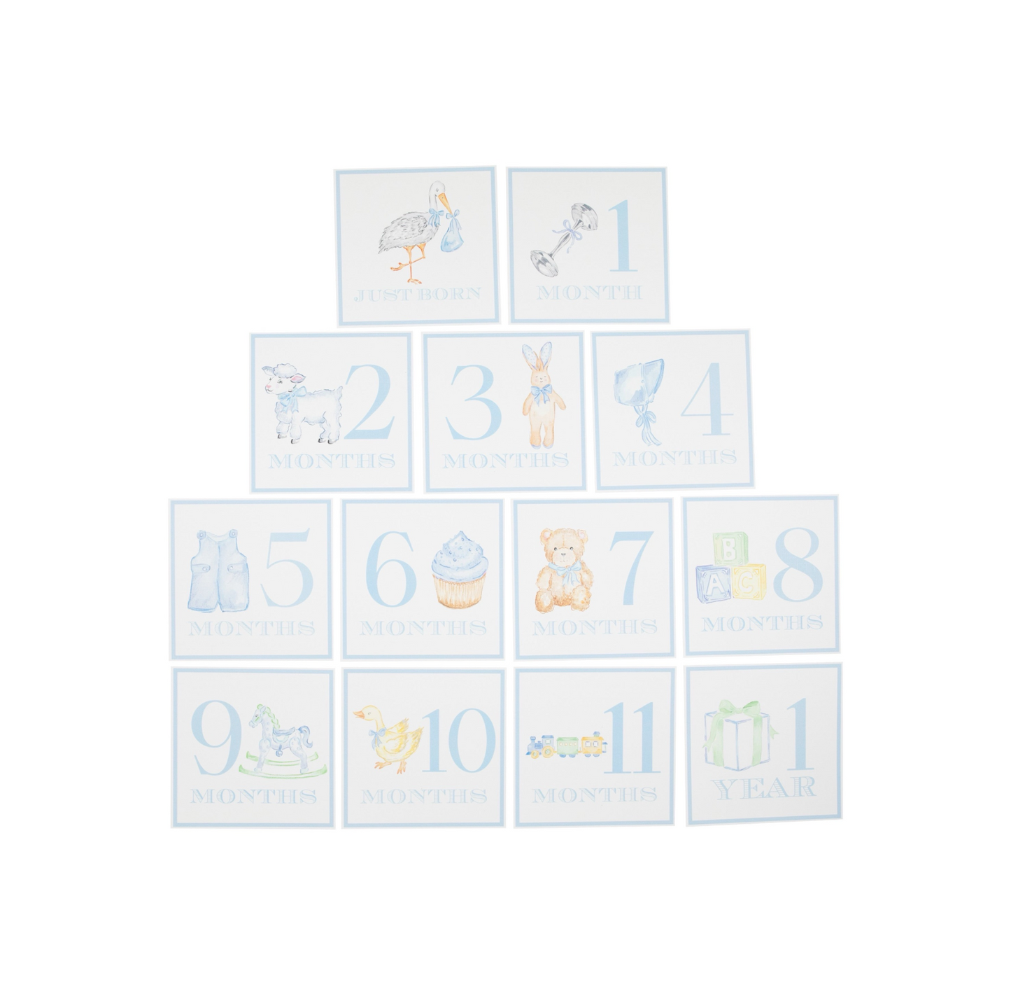 Sir Proper Month Markers - Blue
