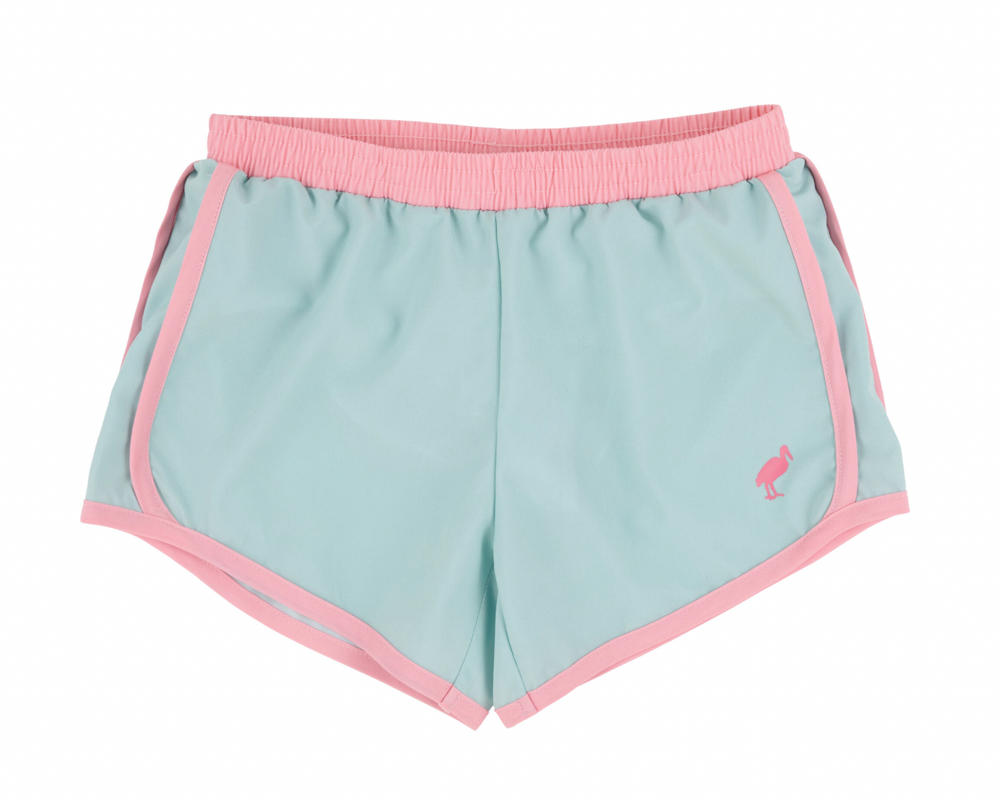 Prepletica Shimmy Shake Shorts - Greenwich Green/Sandpearl Pink