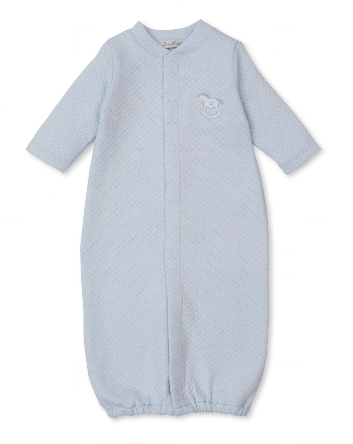 Blue Jacquard Converter Gown - Rocking Horse