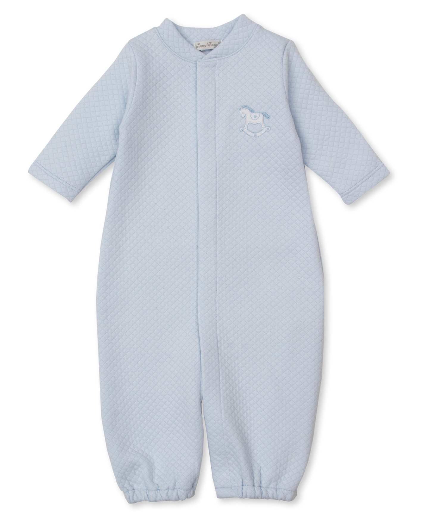 Blue Jacquard Converter Gown - Rocking Horse