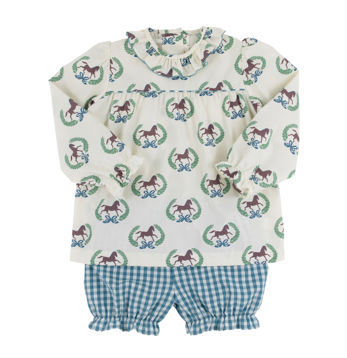 Bon Air Bloomer Set - Highland Horse/Barnsley Gingham