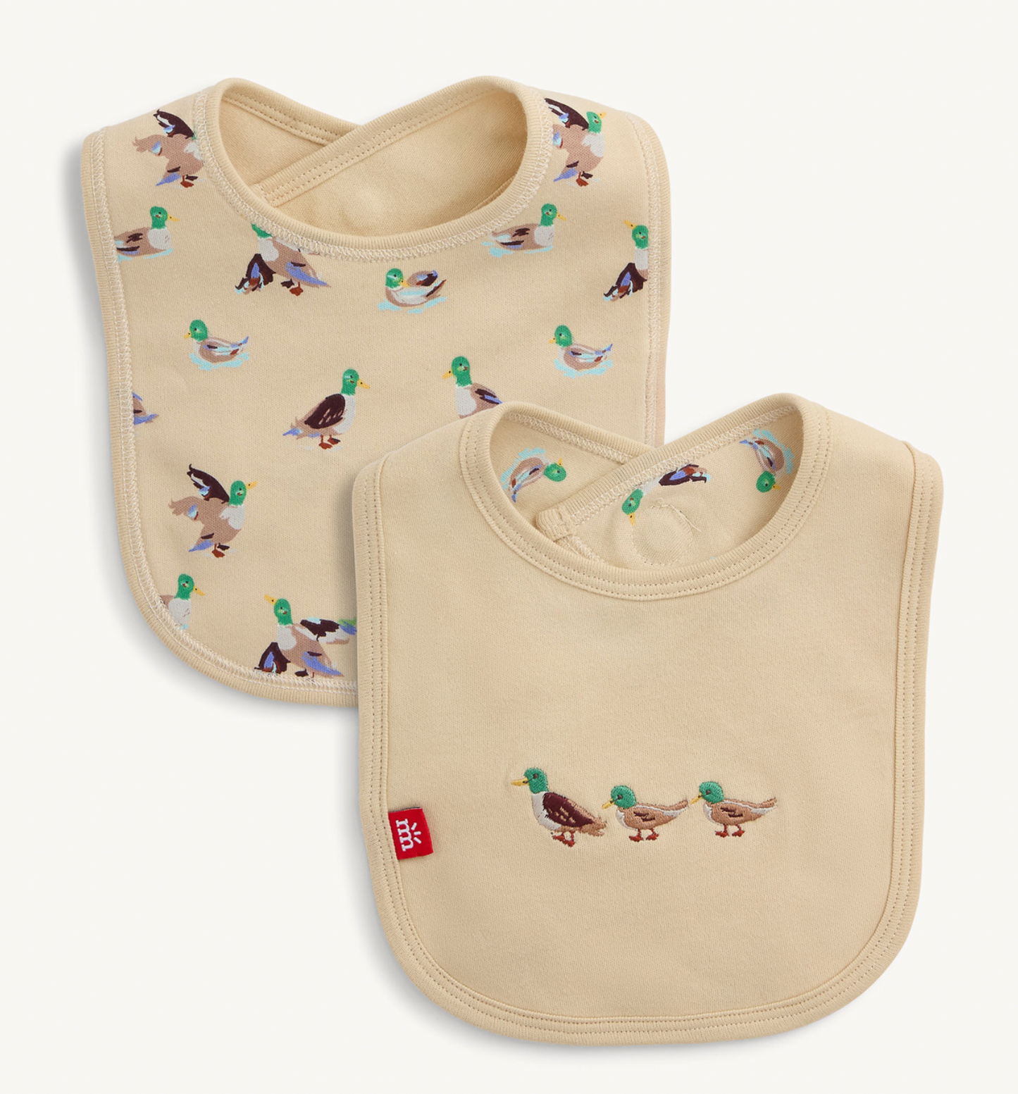 Quack Me Up Organic Cotton Bib W/ Embroidery