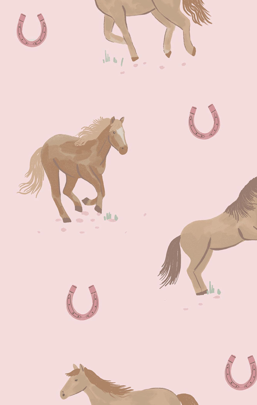 Horses - Pink - Lap Shoulder Bodysuit