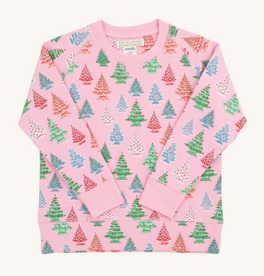 Cassidy Comfy Crewneck -  Need a Little Nostalgia/Pier Party Pink