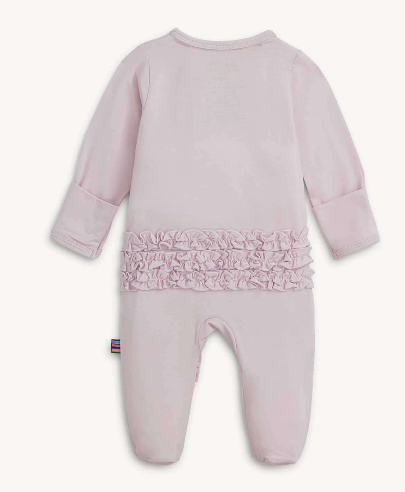 Grape Ice Modal Footie With Ruffles