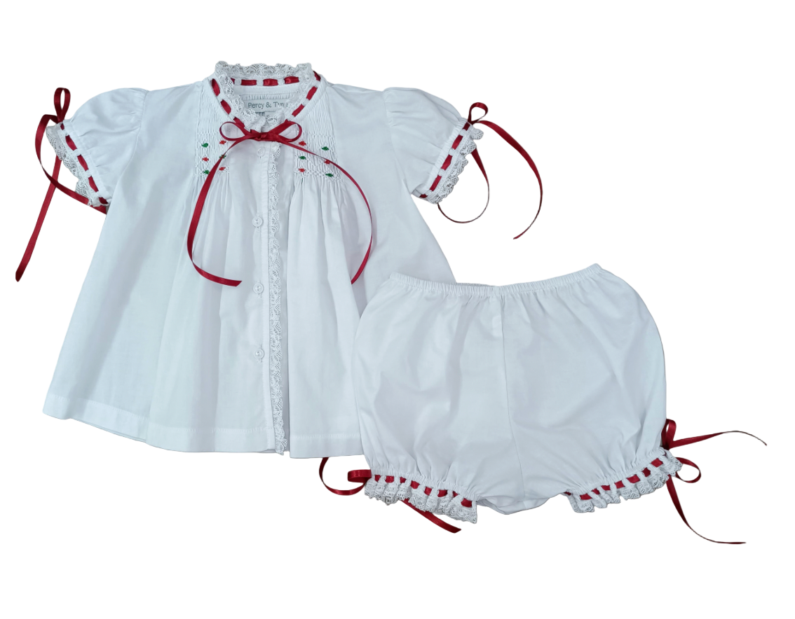 Heirloom Smocked Bloomer Set