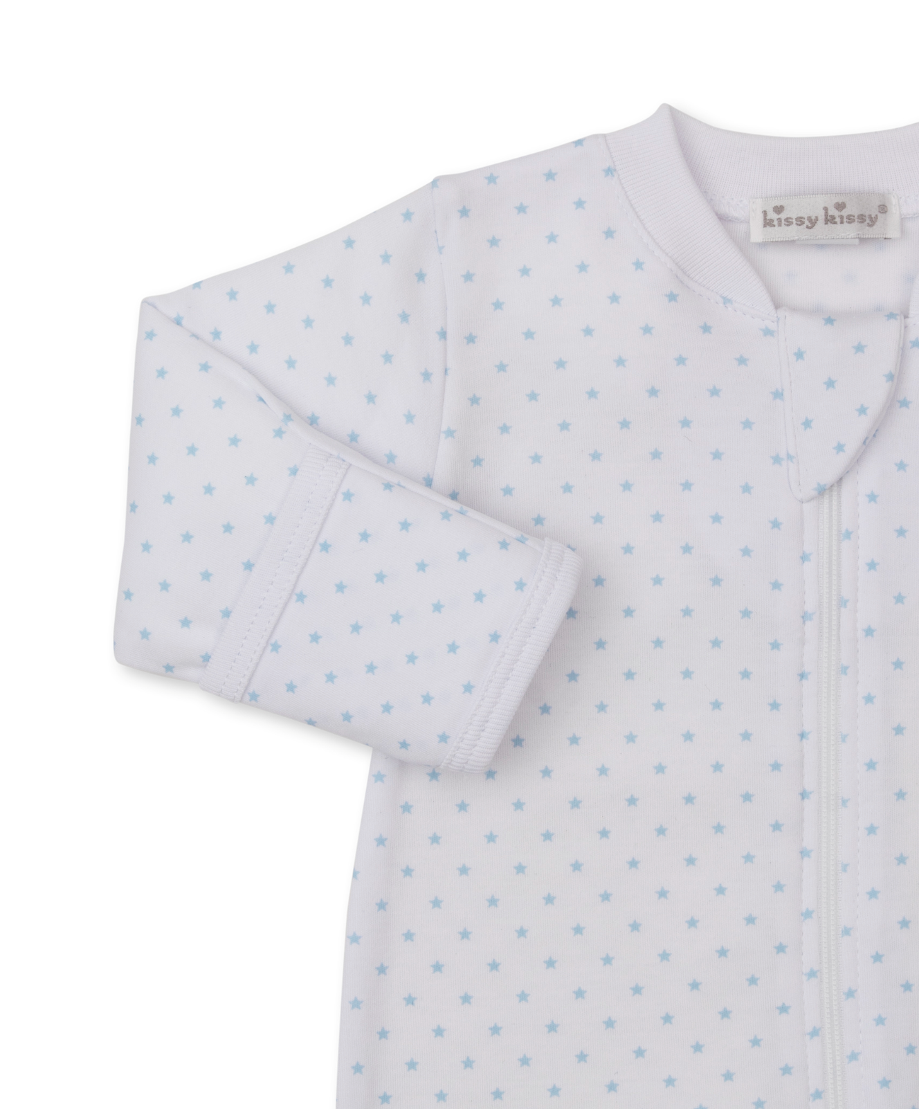 Blue Star Footie with Zipper