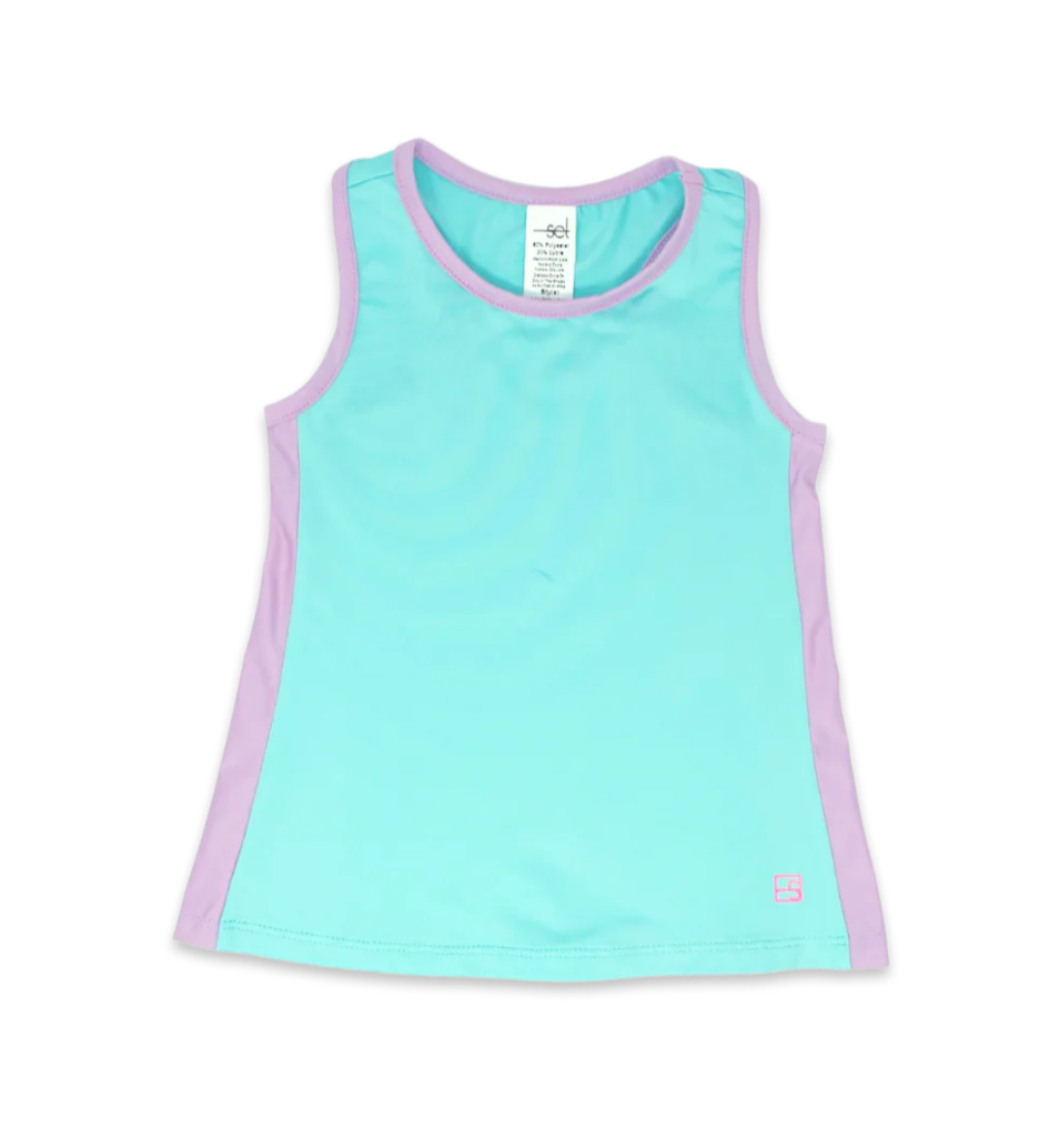 Drew Tank - Totally Turquoise/ Petal Purple