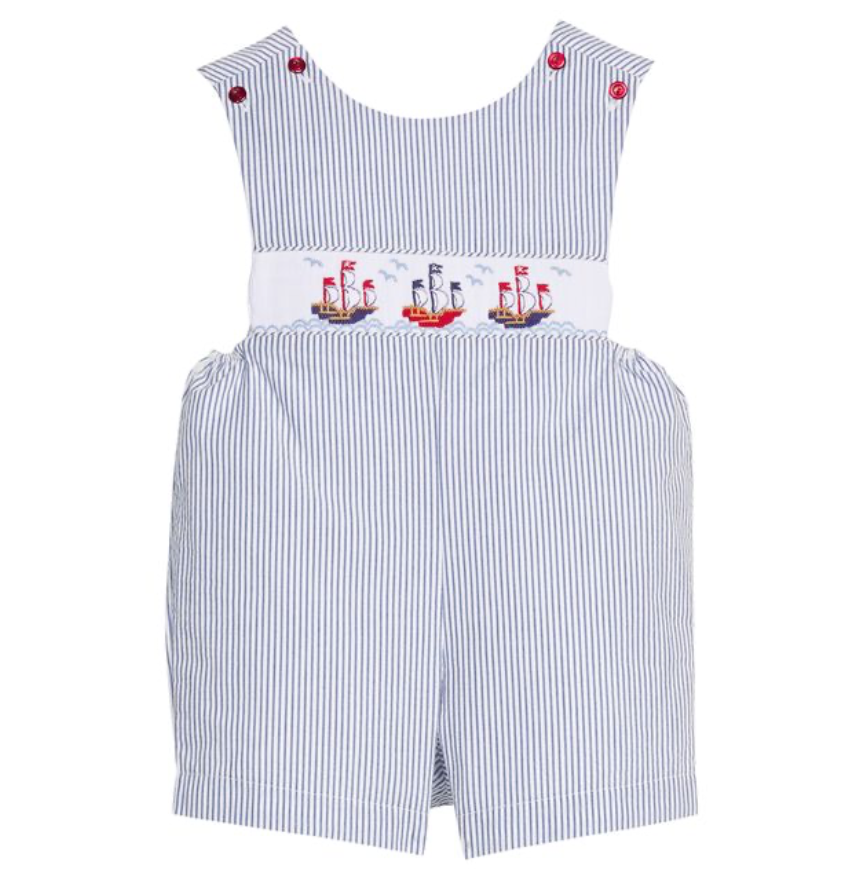 Smocked Shortall- Pirate Ship