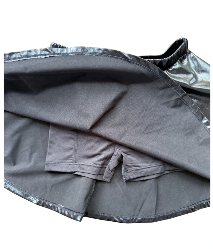 Metallic Black Skirt
