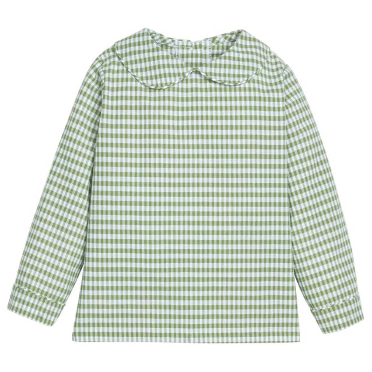*PRE-ORDER* Peter Pan Shirt- Watercress Gingham