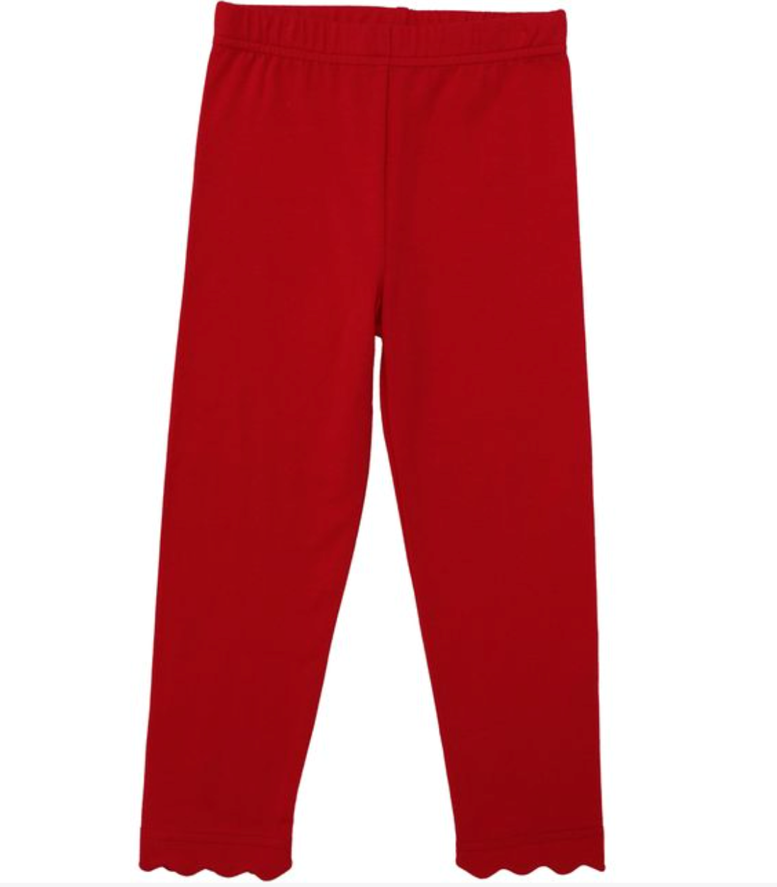 *PRE-ORDER* Scalloped Leggings- Red