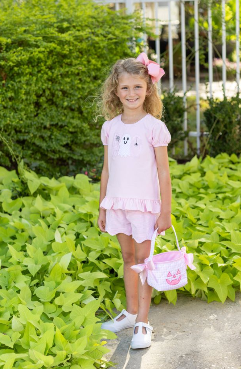 Boo Scalloped Short Set