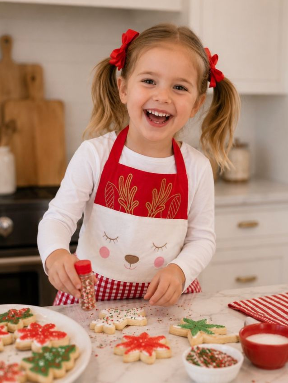 *PRE-ORDER* Northpole Girl Apron OS
