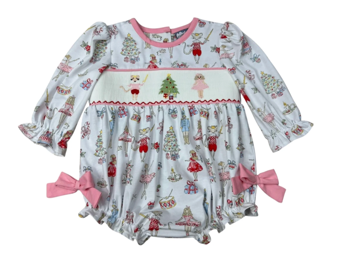 Smocked LS Bubble- Nutcracker