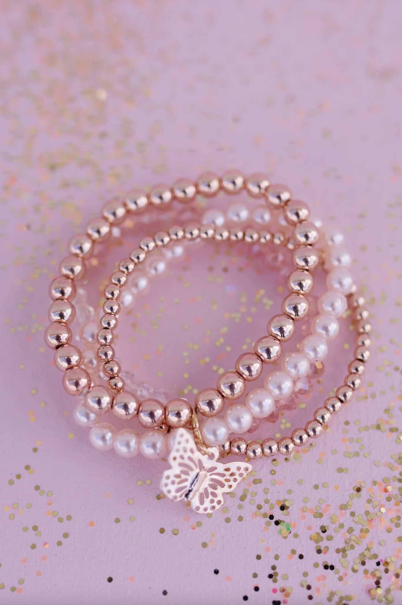 Blush Crush Bracelet Set, 4pcs