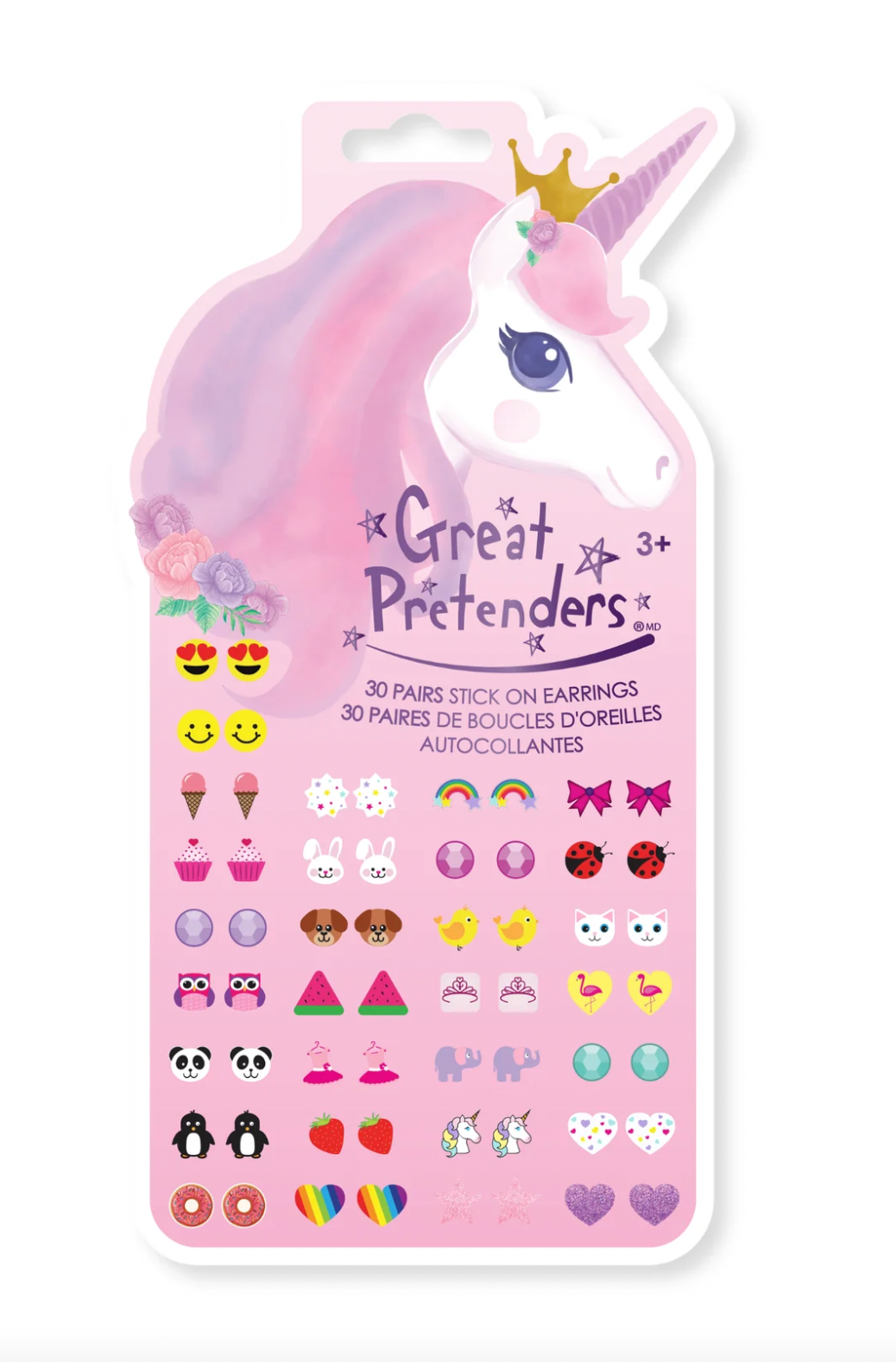 Unicorn Sticker Earrings, 30 pairs