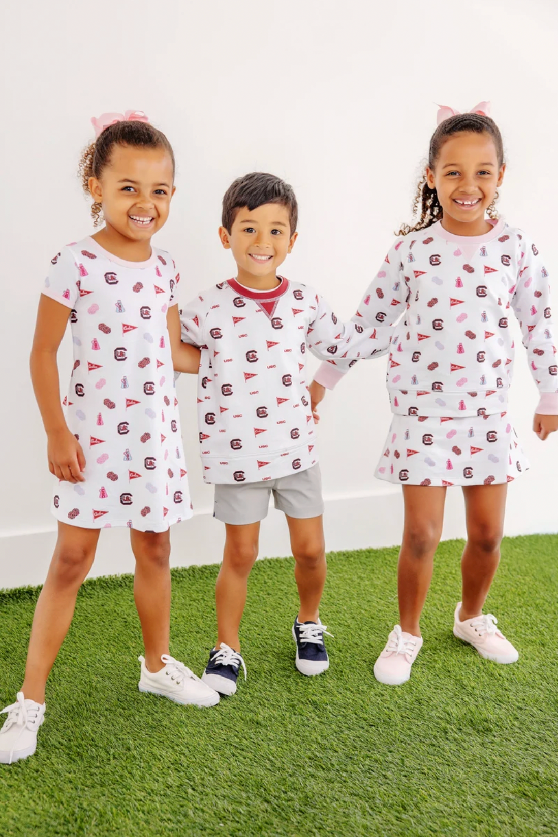Polly Play Dress- South Carolina Spirit/Palm Beach Pink