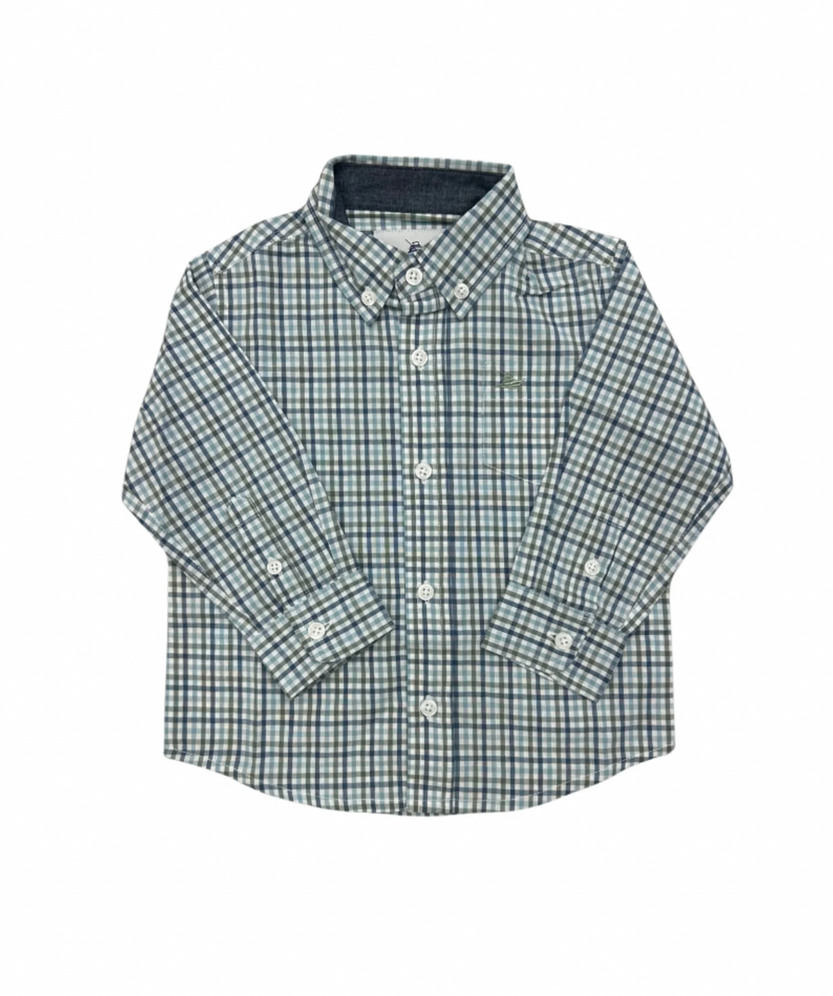 LS Dress Shirt- Blue/Green
