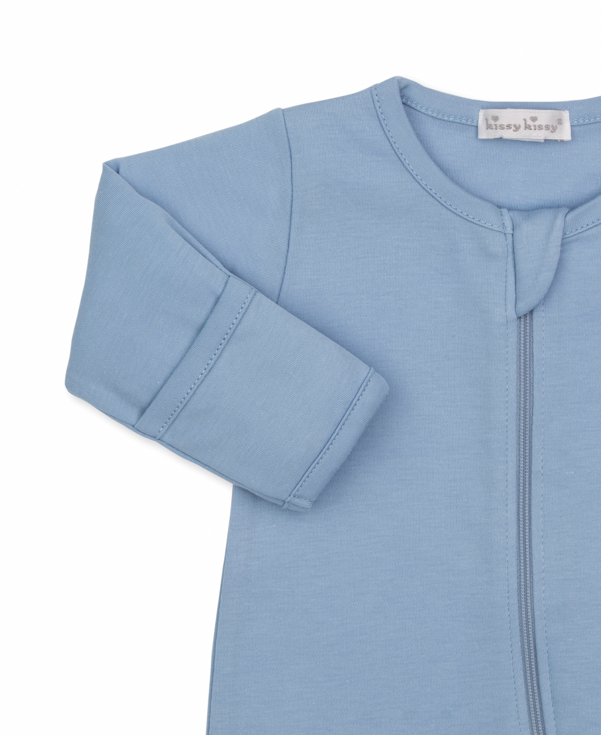 Footie w/ Zipper- Blue