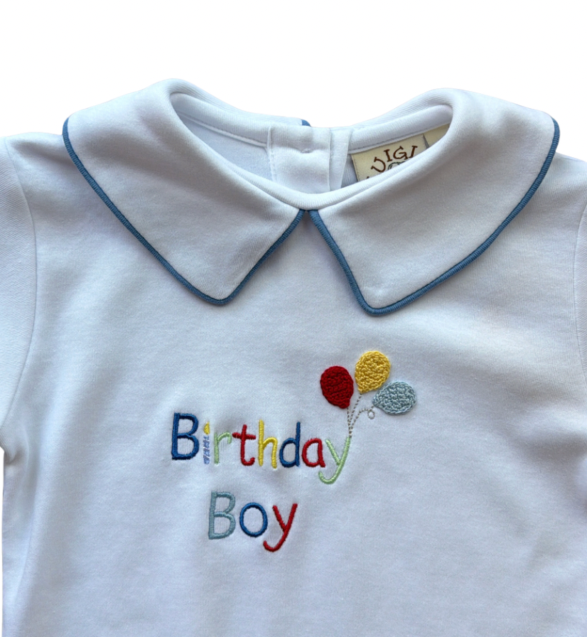 LS Embroidered Birthday Boy Tee