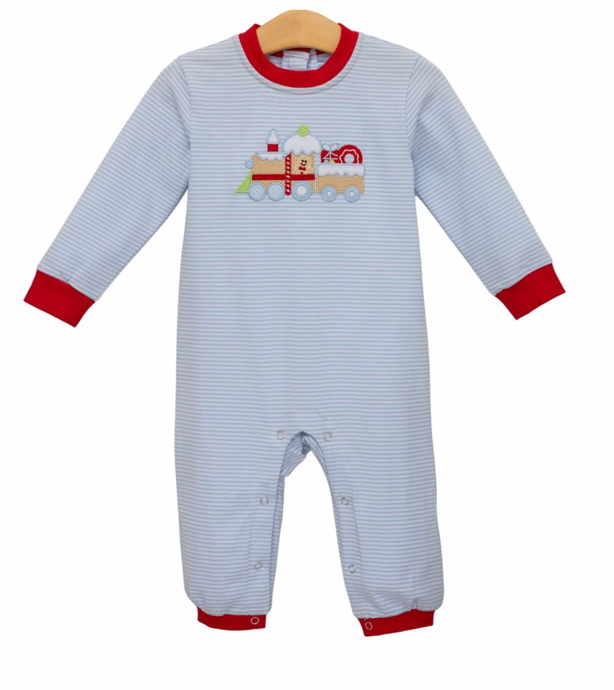 Gingerbread Train Romper