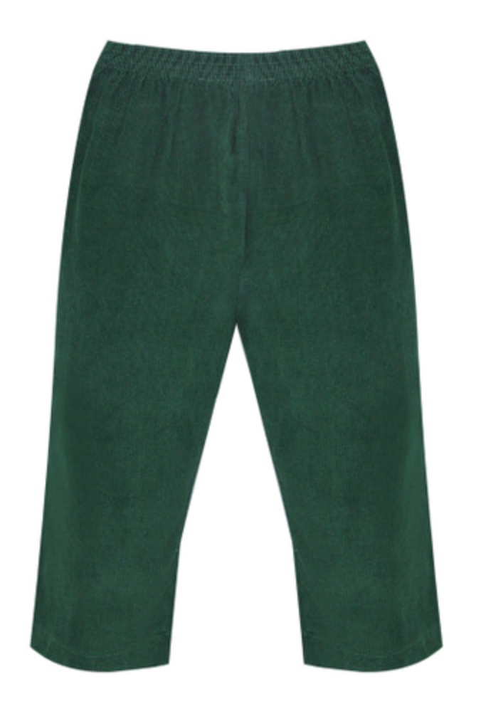 Christmas Green Cord Jackson Pant
