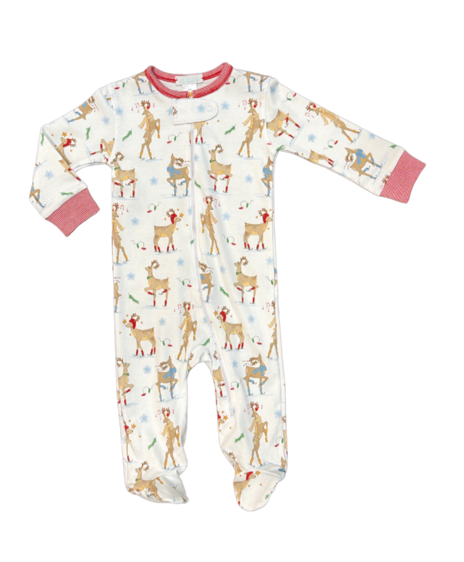 Pima Reindeer Boy Footie