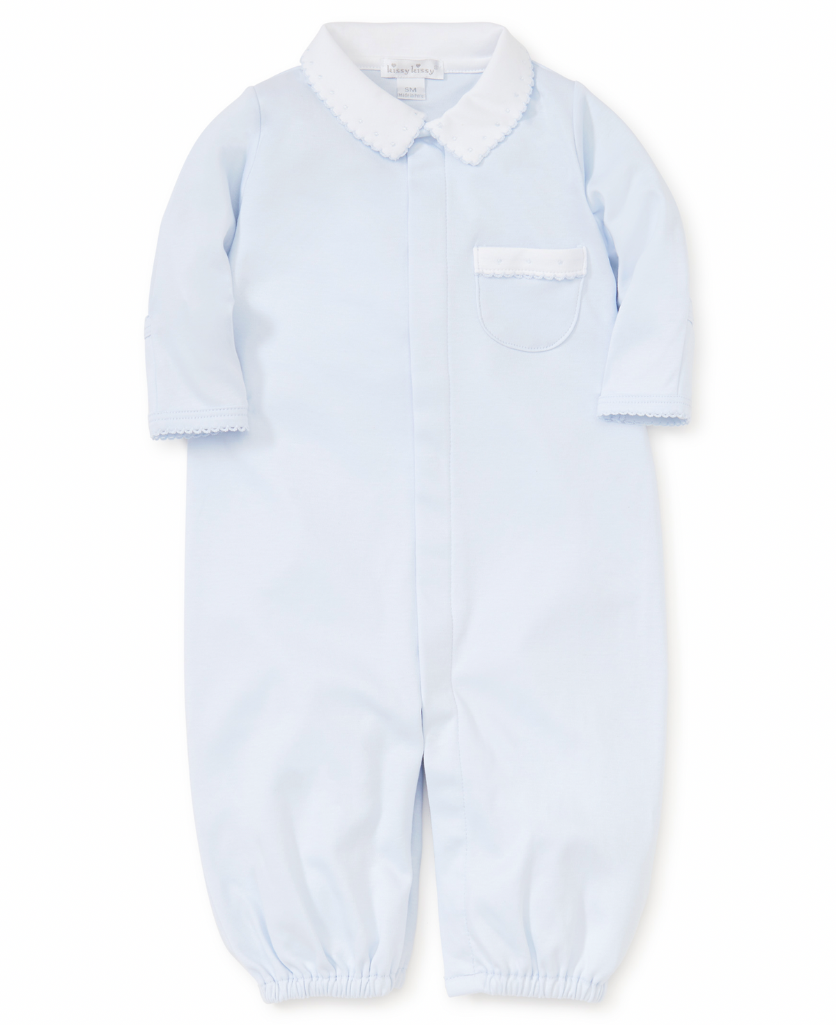 New Beginnings Conv. Gown w/ Collar- Light Blue